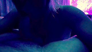 Slut gives wam deep throat pov blowjob and handjob