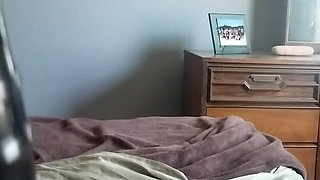 Jacking Off With Silver High Heels