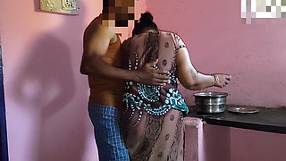 Stepaunty was working in the kitchen when I had sex with her