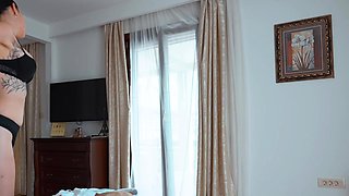 Unexpected sex while Step mom sharing bed with Step son! 