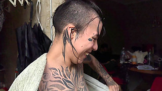 Hose Bath - Rotten Venus and D'louise Having Fun on a Hot Day!