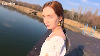 Sad Cutie Loly Nebel Gets Fucked on the Dock - Teen POV Sex in Public