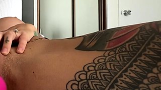 Big boobs milf masturbates with her dildo