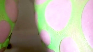 Neon Slut Gulps Double Piss Shower