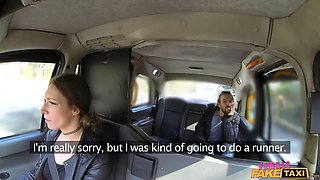 Female faux taxi - penniless college stud pays taxi fare with hard shaft and cum shots