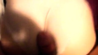 Cum on her panties - amateur CFNM fun