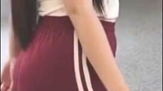 SHE ASKED ME FOR HELP WITH HER HOMEWORK!!!! AND THEN THIS HAPPENED!!! THE HUGE-ARSED IN HER COLLEGE UNIFORM GETS RAVAGED BY HER CLASSMATE!!