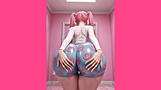 Redhead slut super big ass animation