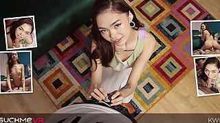 Skinny Russain Babe Kwini Kim Is Crazy For Big Cocks