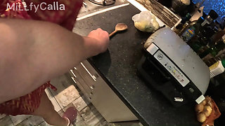 I Use My Virgin Neighbor While Cooking Humiliation, Control & Kitchen Cum Play