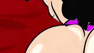 Married Busty Brunette Can't Resist the Sight of a Big Black Cock. Cartoon