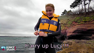 Wetsuit Lifejacket Fashion Show with Lucy & Zoe