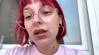 Close up Smoking with Lipgloss