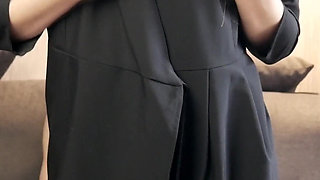 Sexy Schoolgirl Continues to Fuck in Torn Tights