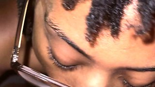 Real POV amateur sucking and blowjob with emo teen
