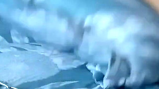 Double pillow masturbation, three times slave orgasm