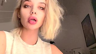 Blonde teen Sierras first erotic masturbation video