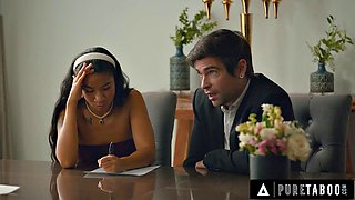 PURE TABOO Lustful Bride Gizelle Blanco Shamelessly Teases Her Husband In Front Of Wedding Witnesses