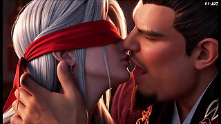 Cuckold Husband Watches Fat Bull Fuck His Blindfolded Red Concubine Ai-generated
