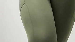 Desperate for Pee Pissing My Pants in Nylon Leggings
