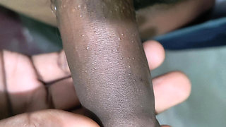 Showing my long black long dick