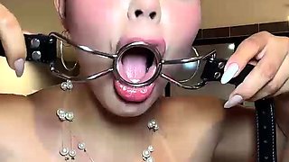 Busty latina suck three cocks and takes hard anal pounding l