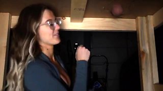 Busty amateur glory hole skank fucked