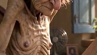 Very Old Widow Masturbates Her Wrinkled Pussy Alone and Craves a Huge Cock