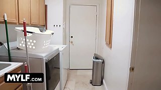 Virgin beauty Karma Rx gets tied up and ass-fuck pounded by stud and his busty wifey Erin Everheart - mylf