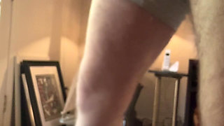 Daddy's warm precum hanging down