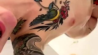 Amateur striptease and Solo masturbation