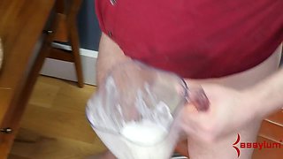 Submissive student gagging