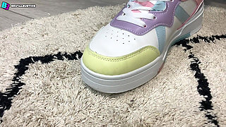 Human Shoe Cleaner - He Has to Lick Legs That Demolish Him! - Dave Moon - Jennifer - Bbusting (licking)