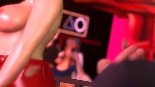 Friendly Housewife by White Foam - a Horny Wife Plays with a Stranger’s Cock at the Swinger Club; Her Husband Loves It 17