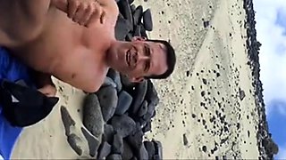 Spanish Beach Masturbation