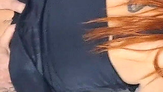 Secretary Shows off to Delivery Man!