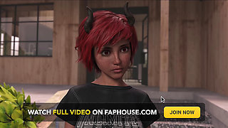 Adored by the Devil #18 - Animated Sex Game - Redhead MILF Outdoor Sex!