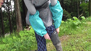 A076G05 While my husband is away! Nasty SEX in the great outdoors with a lewd mature woman enjoying AV shooting!