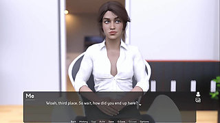 Pantyhoes: big boss fucking and talking with his employees in his office ep 4