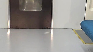 Flash Panties and Pussy, Miniskirt Student Uniform Girl Teases with Grin Male Office Worker on Train and Leads Him to Fap