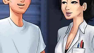 Summertime saga: Japanese professor fucks her student in her office for a good grade ep 195