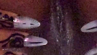 Ebony Brown Goddess Slowly Massages Her Oiled Thighs and Juicy Pussy Close up Fuck