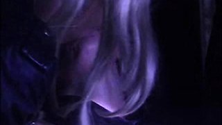 Innocent Busty blonde fingering and toying pussy