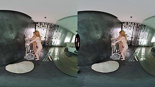 Two hot babes with Daddy: Blowjob, Doggy  Cowgirl VR Porn