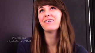 Alluring Princess Leia Babysitter Countdown Builds Oral Tension Slowly