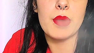 Hot Teen Smoking Deep Breathing Heavily Long Puffs Cigarrets