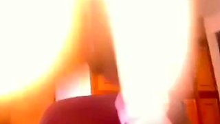 Rhoswen teases her big ass and pussy with a sex toy