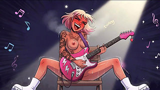 AI Girl Guitarist: Live Performance