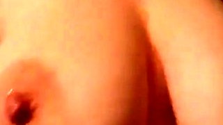 Hot Brunette Babe Shows Off Her Big Pregnant Tits on Webcam