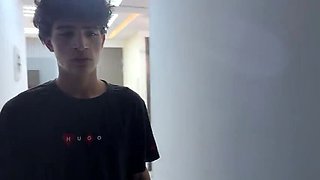Big ass stepmom caught cheating by curious stepson, gets revealed and begs for anal sex to keep secret